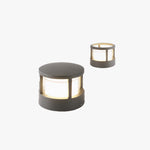 Zyra Modern Metal Cylindrical Outdoor Bollard Light, Black - Lamp Outdoor