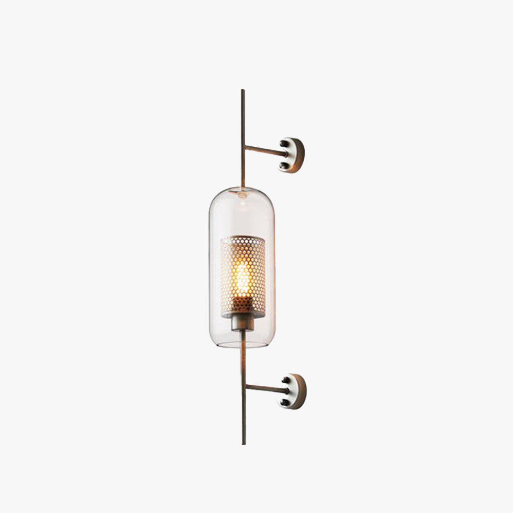 Kiri Industrial Classy Global Clear Glass Wall Lamp - Lamp Outdoor