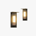 Ray Modern Rectangular Acrylic Outdoor Wall Lamp Transparent - Lamp Outdoor