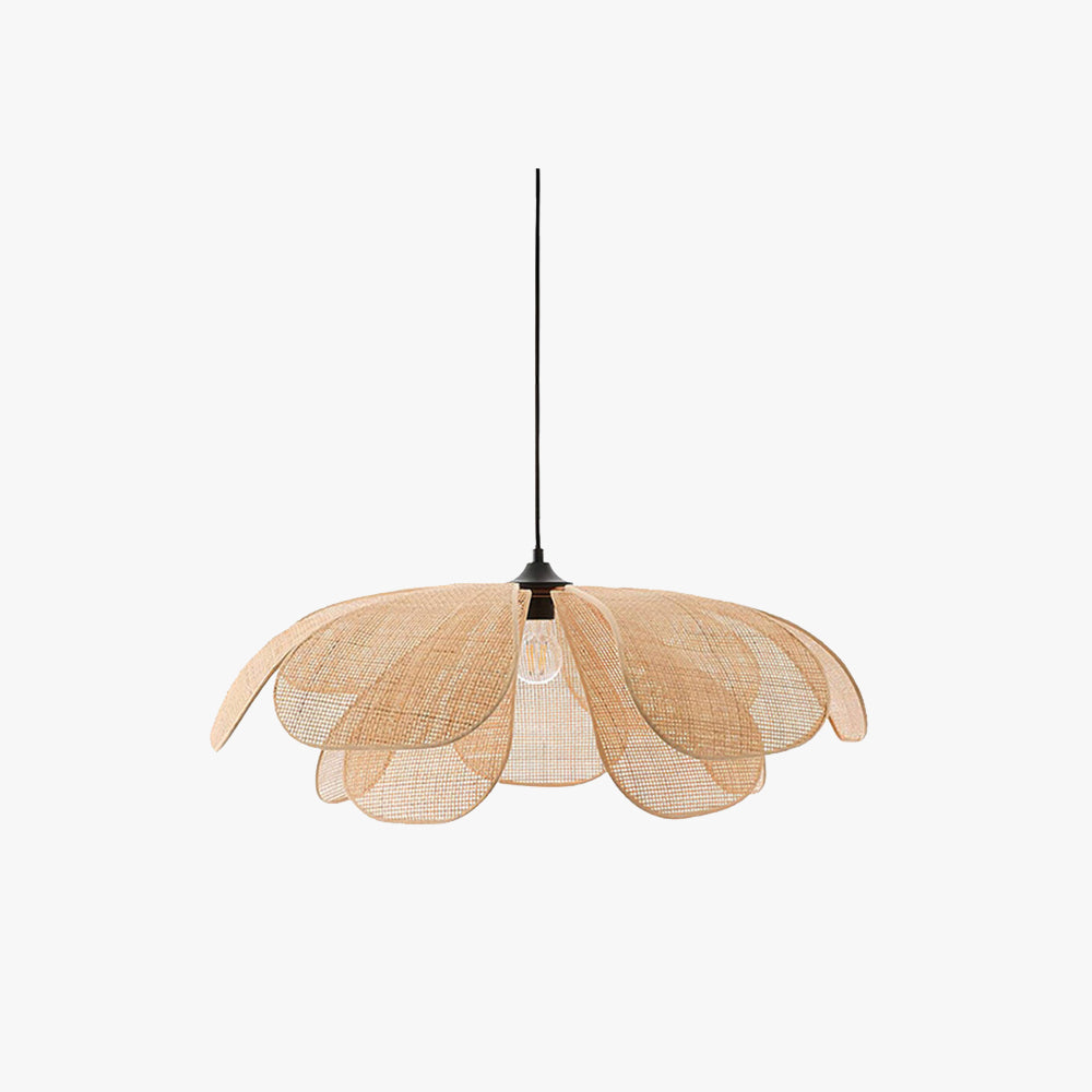 Aiko Handmade Pendant Light, Rattan/Willow Weave - Lamp Outdoor