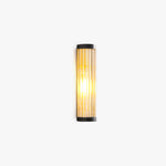 Yoru Modern Semi-Cylindrical Metal/Glass Outdoor Wall Lamp, Black - Lamp Outdoor