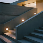 Geometric LED Outdoor Step Lights Minimalist Style - Lamp Outdoor