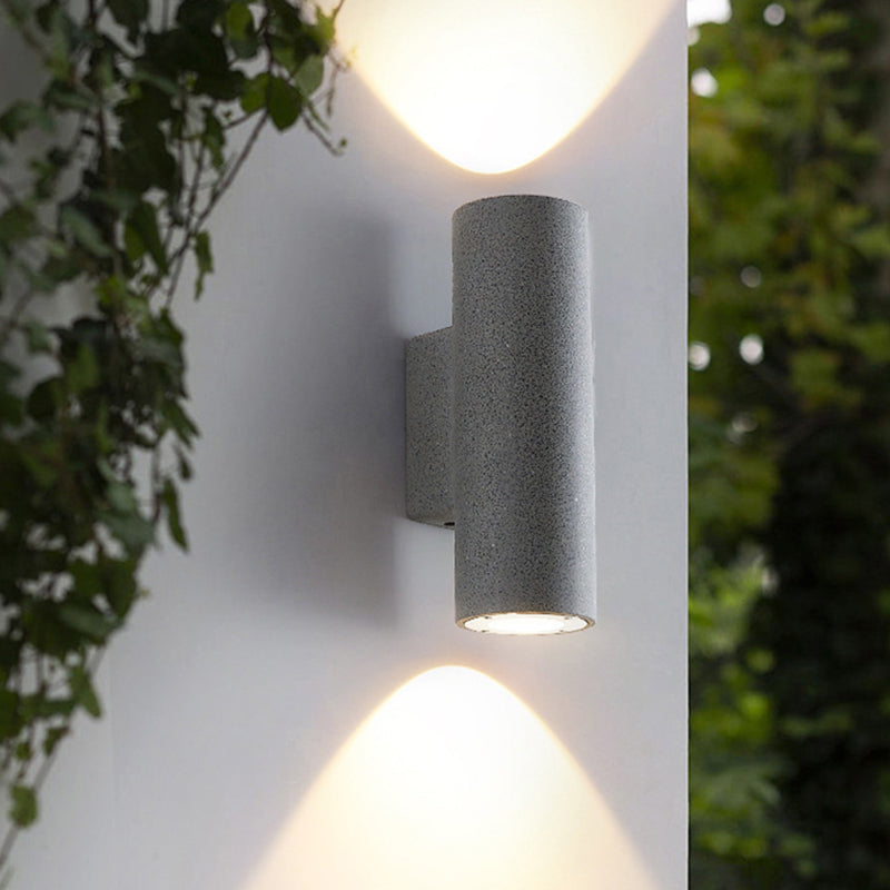 Ray Minimalist Cylindrical LED Outdoor Wall Lamp Cement Garden Corridor - Lamp Outdoor