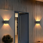 Waterproof LED Up and Down Lights Solar Wall Lamp Wall Washer Lights - Lamp Outdoor