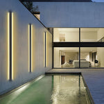 Waterproof Outdoor Long LED Linear Lights Black Modern Outdoor Wall Lighting - Lamp Outdoor