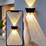Creative Up and Down Lighting LED Waterproof Black Wall Washer Lights - Lamp Outdoor