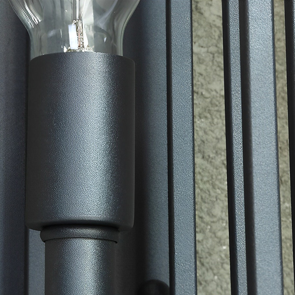 Square Waterproof LED Black Retro Outdoor Wall Lamp Exterior Lights - Lamp Outdoor