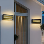 Rectangle Waterproof 12W LED Black Modern Outdoor Wall Sconces Lighting - Lamp Outdoor