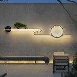 Moon Tree Scenery Waterproof LED Black Retro Outdoor Wall Lights Sconces - Lamp Outdoor