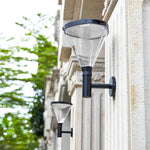 Waterproof Dimmable LED Black Modern Solar Outdoor Wall Lights Wall Lamp - Lamp Outdoor