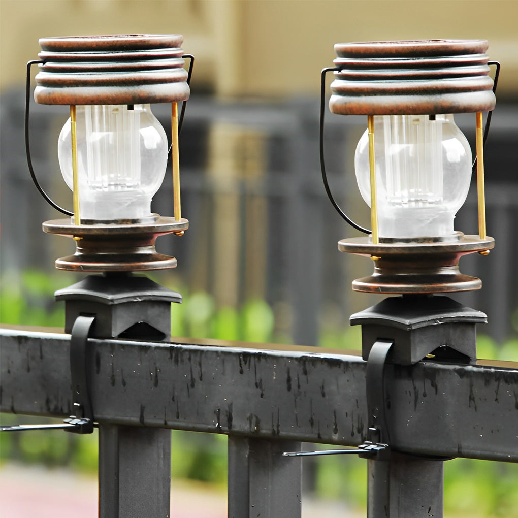 Retro Portable Waterproof Intelligent Led Solar Powered Outdoor Lights - Lamp Outdoor