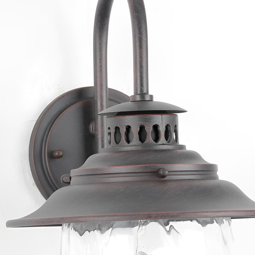 Creative Glass Metal LED Waterproof Modern Outdoor Wall Lamp Wall Sconce Lighting - Lamp Outdoor