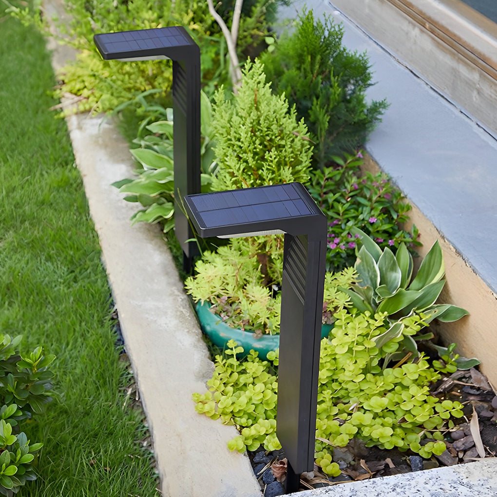 Eco-Friendly Smart LED Outdoor Lawn Lamp Solar Path Lighting with Auto On/Off - Lamp Outdoor