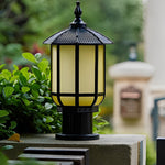 Waterproof IP55 LED 12W 3 Step Dimming Retro Outdoor Fence Post Lights - Lamp Outdoor