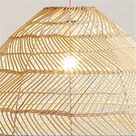 Lian Rattan Bamboo Lampshade Hand Knitted Pendant Light - Lamp Outdoor