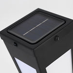 Waterproof Intelligent Metal LED Black Modern Solar Outdoor Wall Light - Lamp Outdoor
