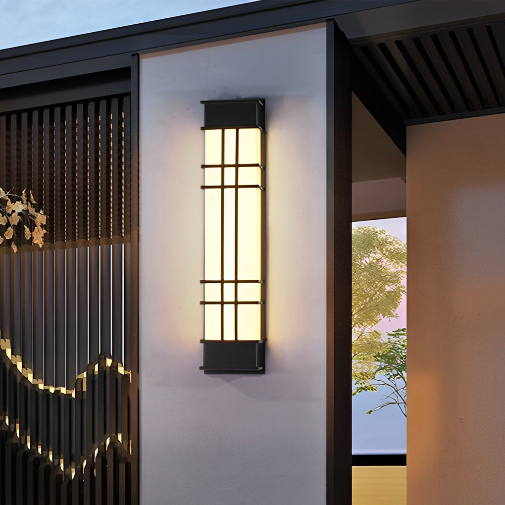 Retro Rectangular Waterproof LED Black Traditional Outdoor Wall Lamp - Lamp Outdoor