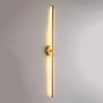 Fauro Modern Linear Metal&Silica Gel Wall Mount Lamps, Gold - Lamp Outdoor