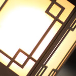 Retro Grilles Waterproof LED Intelligent Brown Solar Fence Post Lights - Lamp Outdoor