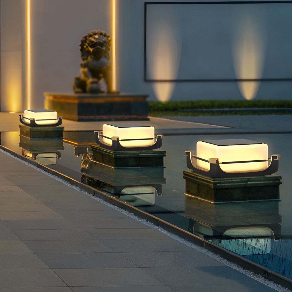 Waterproof LED Modern Solar Deck Post Lights Outdoor Fence Post Lights - Lamp Outdoor