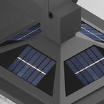 Waterproof Thickened Glass Black Retro Solar Outdoor Wall Lights - Lamp Outdoor