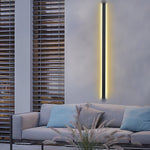 Long Linear LED Waterproof Black Minimalist Outdoor Wall Lights Exterior Lights - Lamp Outdoor
