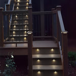 Hallf Moon 12-36V Low Voltage LED Deck Downward Lighting Wall Mounted Step Lights - Lamp Outdoor
