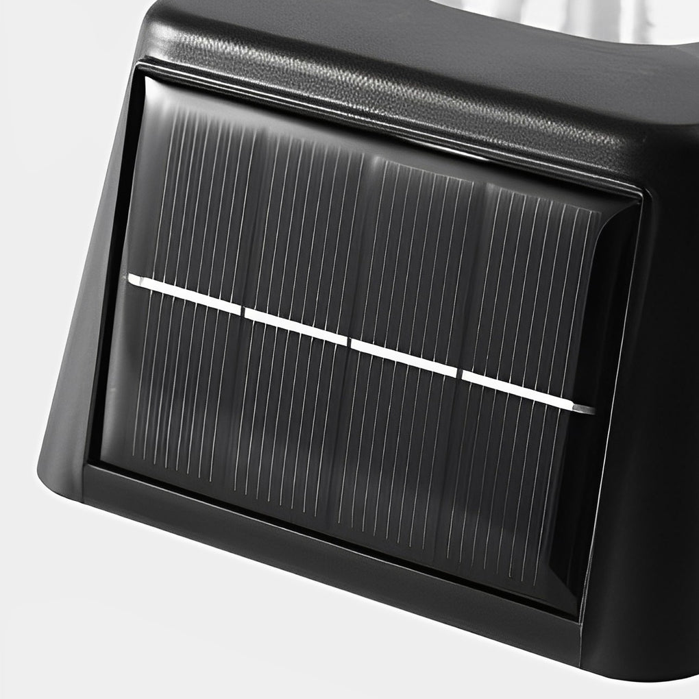 Waterproof Intelligent LED Black Modern Solar Outdoor Wall Lights - Lamp Outdoor