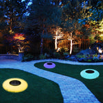Enchanting RGB Solar Powered Pool Lights Waterproof Outdoor LED Round Lamps - Lamp Outdoor