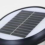 Round Cage Waterproof LED Black Modern Solar Fence Post Lights with Remote - Lamp Outdoor