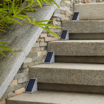 Triangle Automatic Charging Wire-Free Waterproof LED Solar Modern Step-Mounted Lights - Lamp Outdoor