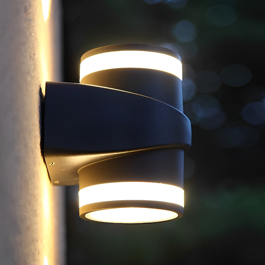 Round Up and Dawn Light LED Waterproof Black Outdoor Wall Washer Lights - Lamp Outdoor