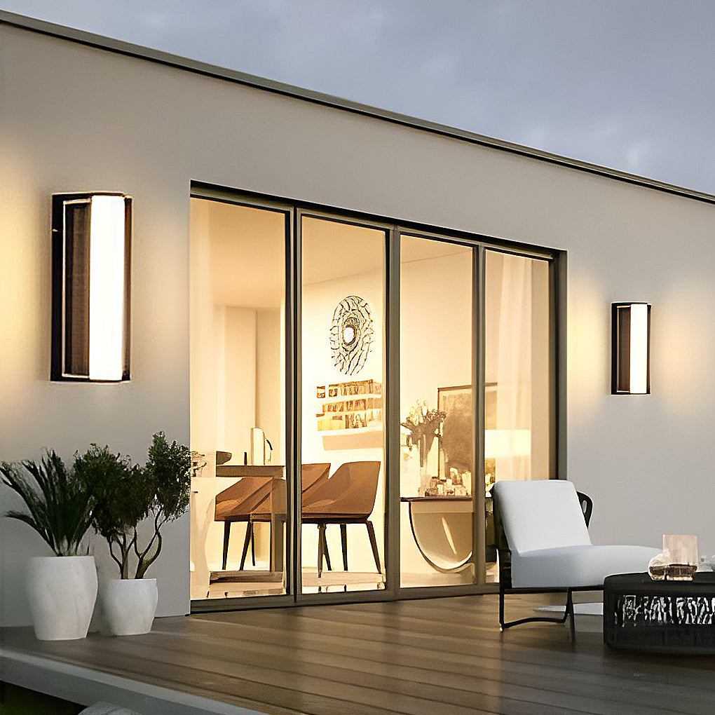 Long Acrylic LED Solar Outdoor Wall Light Waterproof Linear Wall Mounted Lighting - Lamp Outdoor