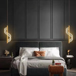 Zeva Vintage Golden Ribbon Pendant Light, Metal/Acrylic - Lamp Outdoor