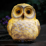 Resin Small Animal Dog Rabbit Snails Owl LED Modern Solar Lights Garden Lamp - Lamp Outdoor