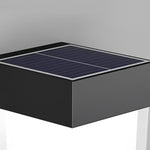 Square Round Waterproof LED Black Minimalist Solar Outdoor Wall Lights - Lamp Outdoor