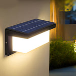 Rectangle Waterproof Light Control Induction Black Modern Solar Sconces - Lamp Outdoor
