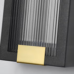 Rectangular Waterproof LED Black Modern Porch Lights Wall Sconces - Lamp Outdoor