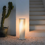 Twisted Metal Lantern LED Waterproof White Modern Solar Lawn Lights - Lamp Outdoor