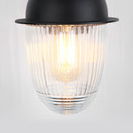 Waterproof Glass Ball Matte Black Modern Outdoor Wall Lamp Exterior Lights - Lamp Outdoor