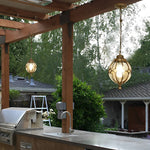 Glass Ball Aluminum Waterproof American Style Outdoor Chandelier Light - Lamp Outdoor