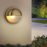 Round Oval Cast Aluminum Glass Waterproof Retro Industrial Wall Lamp - Lamp Outdoor