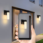 Waterproof LED 10W Crystal Black Modern Outdoor Wall Lamp Exterior Lights - Lamp Outdoor