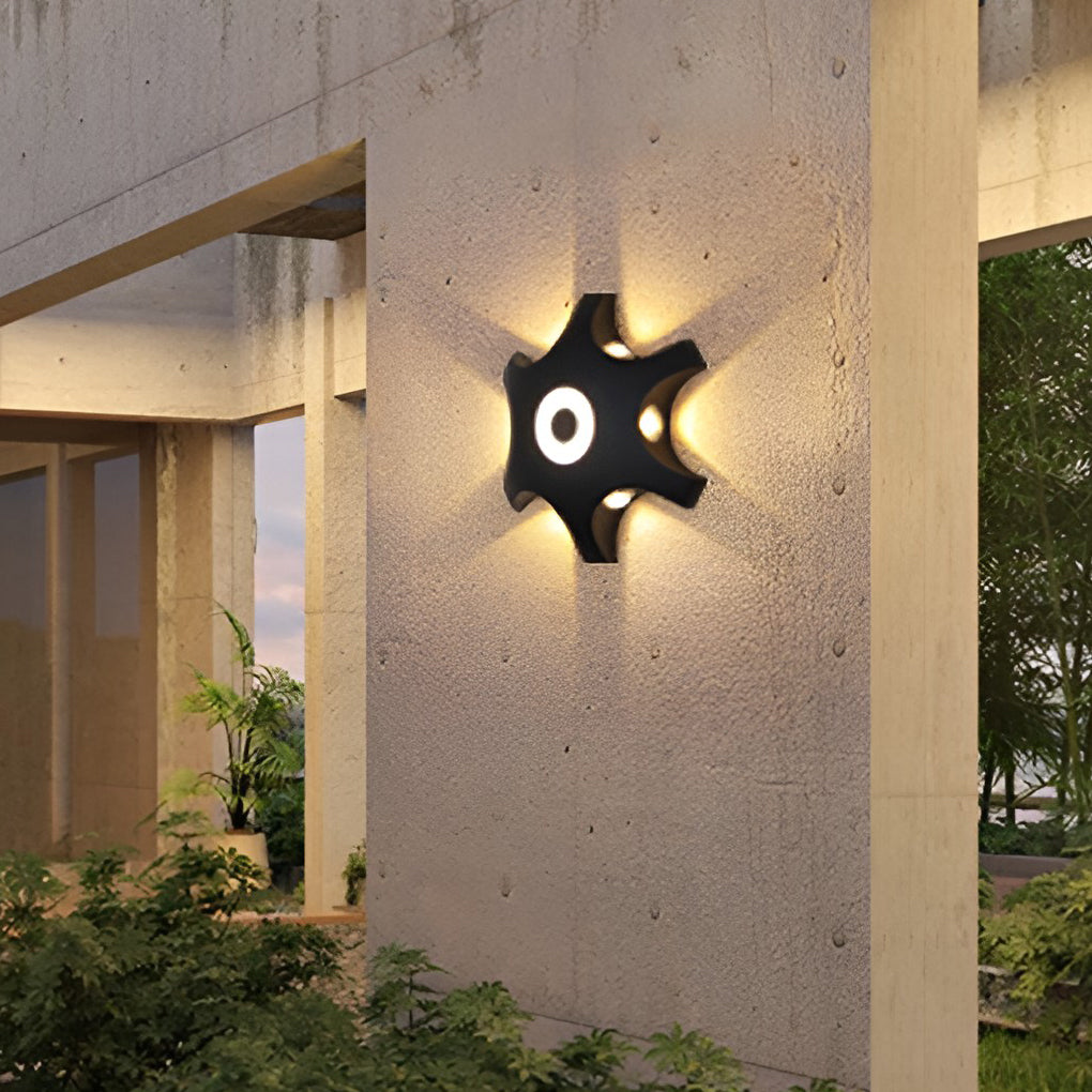 Flower Shaped LED Waterproof Nordic Wall Washer Lights Wall Sconces Lighting - Lamp Outdoor