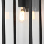 Waterproof Rectangular Glass Black Industrial Outdoor Wall Lamp Exterior Lights - Lamp Outdoor