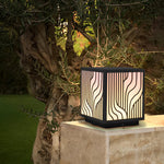 Square Creative LED Waterproof Modern Outdoor Fence Post Lights Pillar Light - Lamp Outdoor
