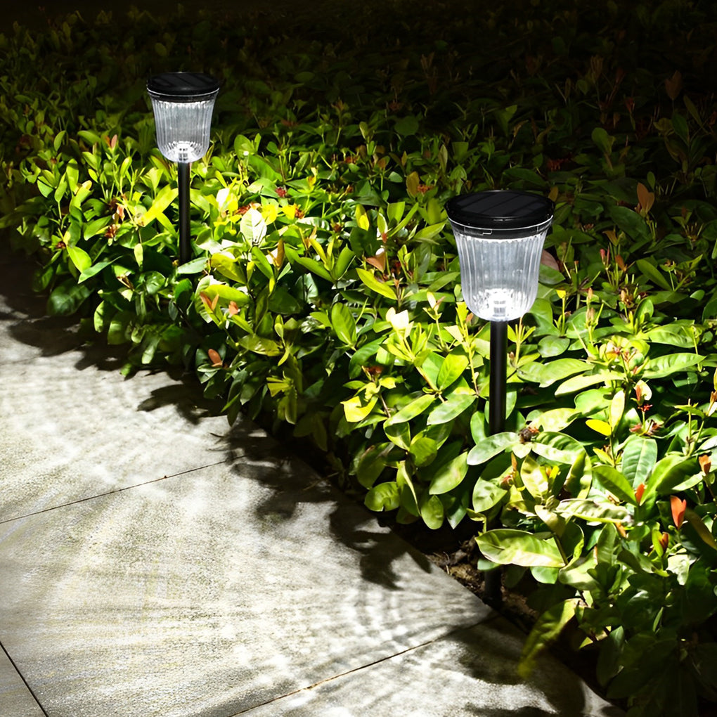 2Pcs Intelligent Solar Lawn Lights with Motion Sensor - Lamp Outdoor