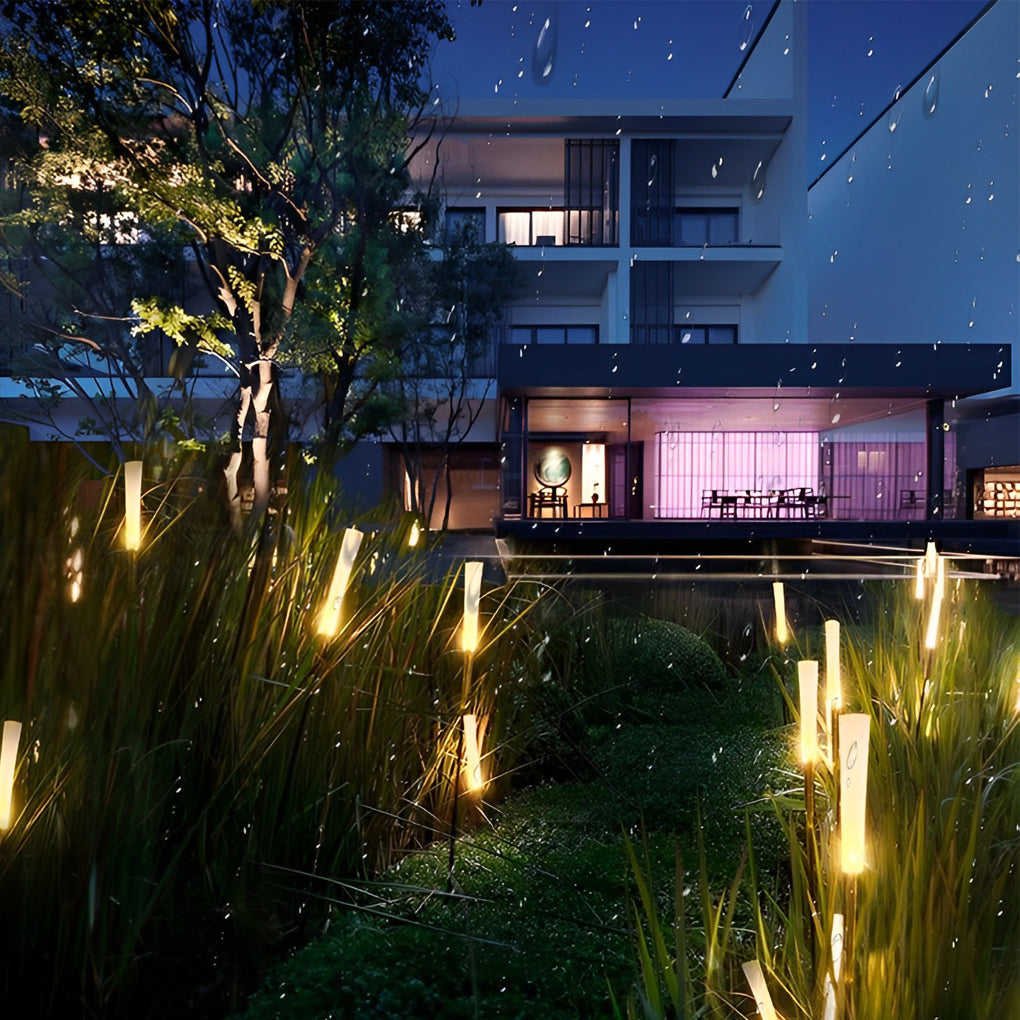 10pcs Reeds Acrylic Frosted Stick Waterproof Outdoor Lights Lawn Lamp - Lamp Outdoor