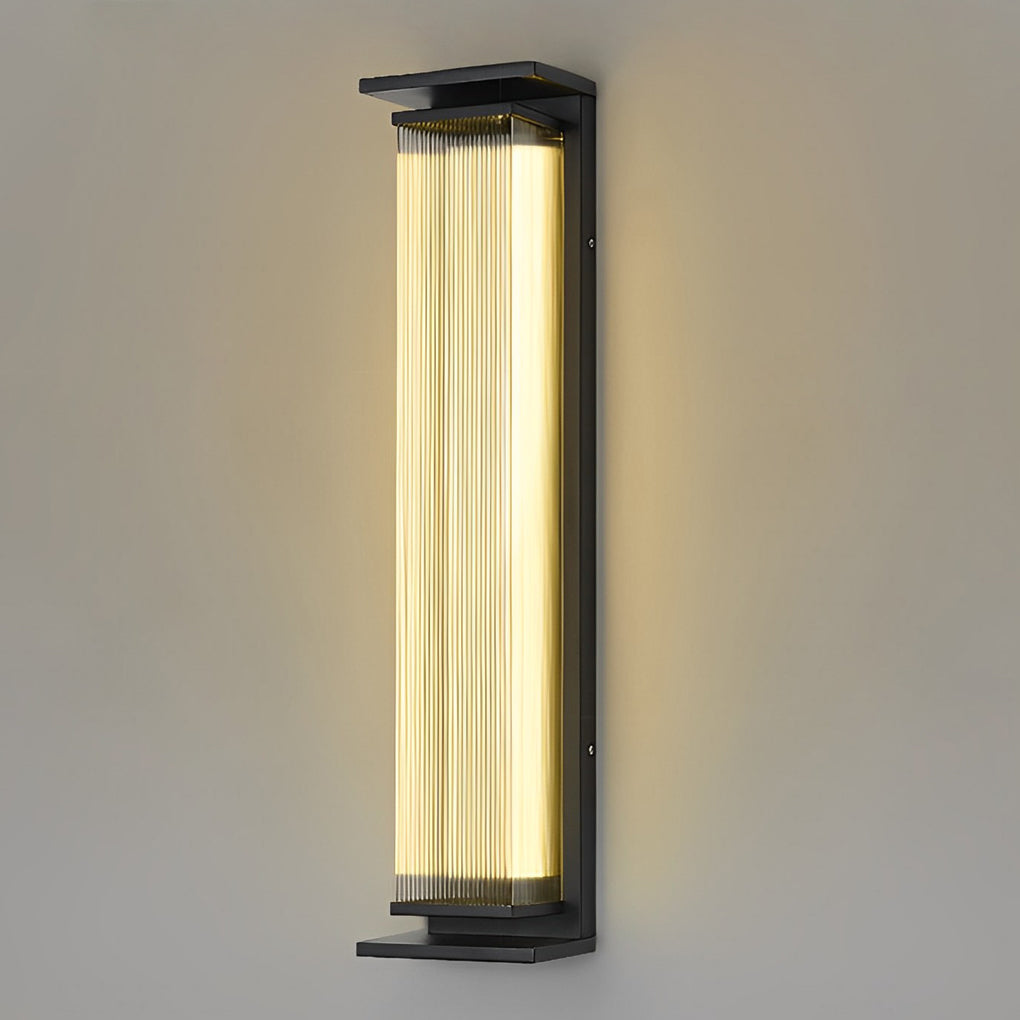 Creative Strip Waterproof Black Modern LED Wall Lamp Outdoor Wall Lights - Lamp Outdoor