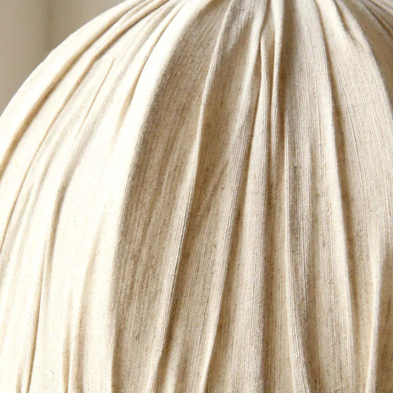 Haloa Vintage Pendant Light Beige, Fabric - Lamp Outdoor